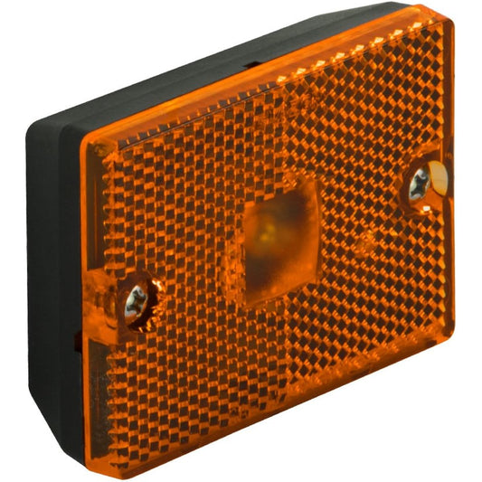 Blazer B423A Rectangular Clearance/Side Marker Light with Reflex, Amber