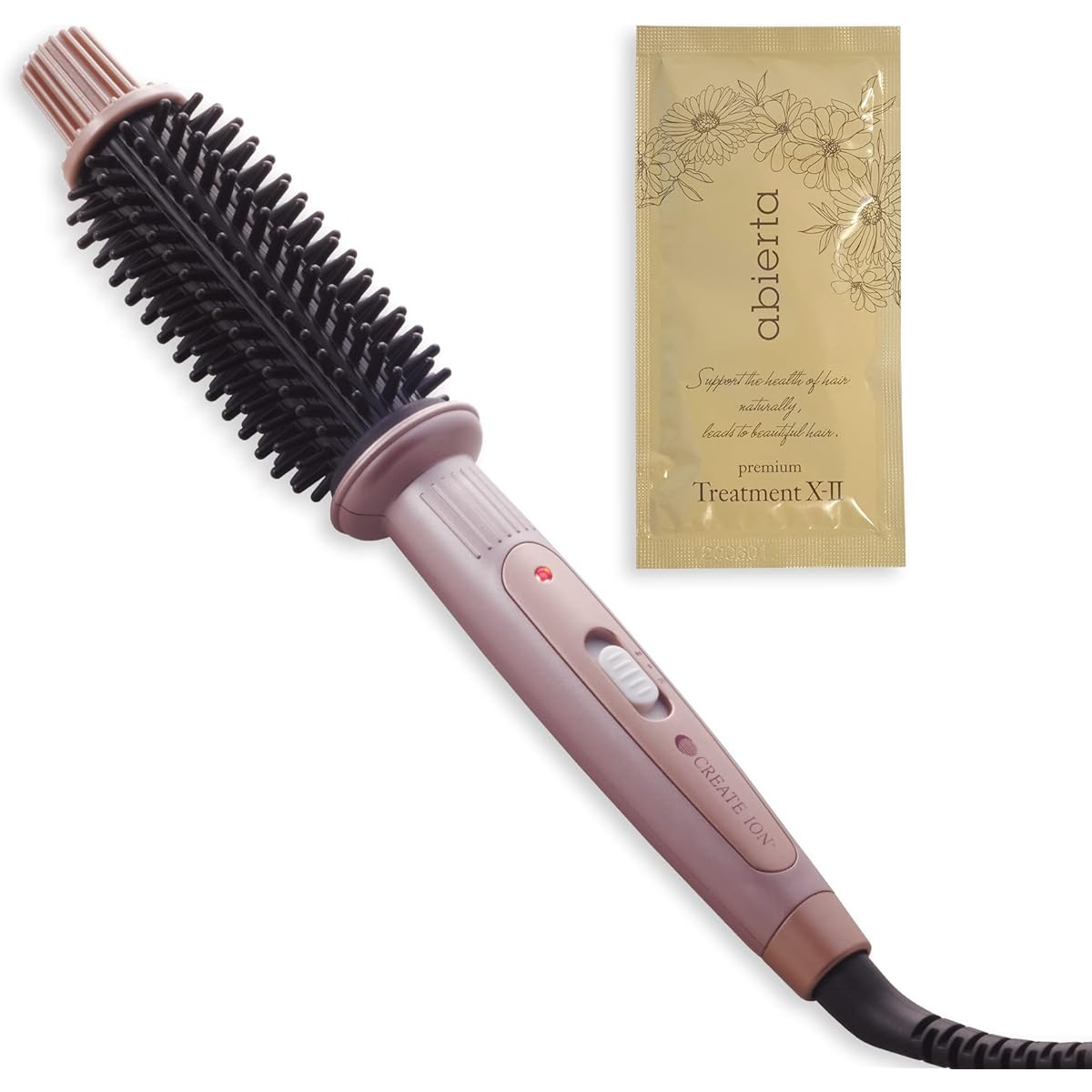 Create Ion Roll Brush Iron 26mm Curling Iron (2 Level Temperature Adjustment/Curly Hair) Curl (Includes Abielta Premium Treatment X2 1 Use) HSB-02