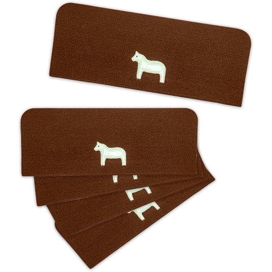 YMR Stair Mat Anti-Slip, Soundproof, Luminous, Small Horse Scratch Prevention, Foldable, Approx. 55 x 22 cm, Step Mat, For All Seasons, Adsorption Type, Washable, Set of 15 (BROWN, 55 x 22 CM)