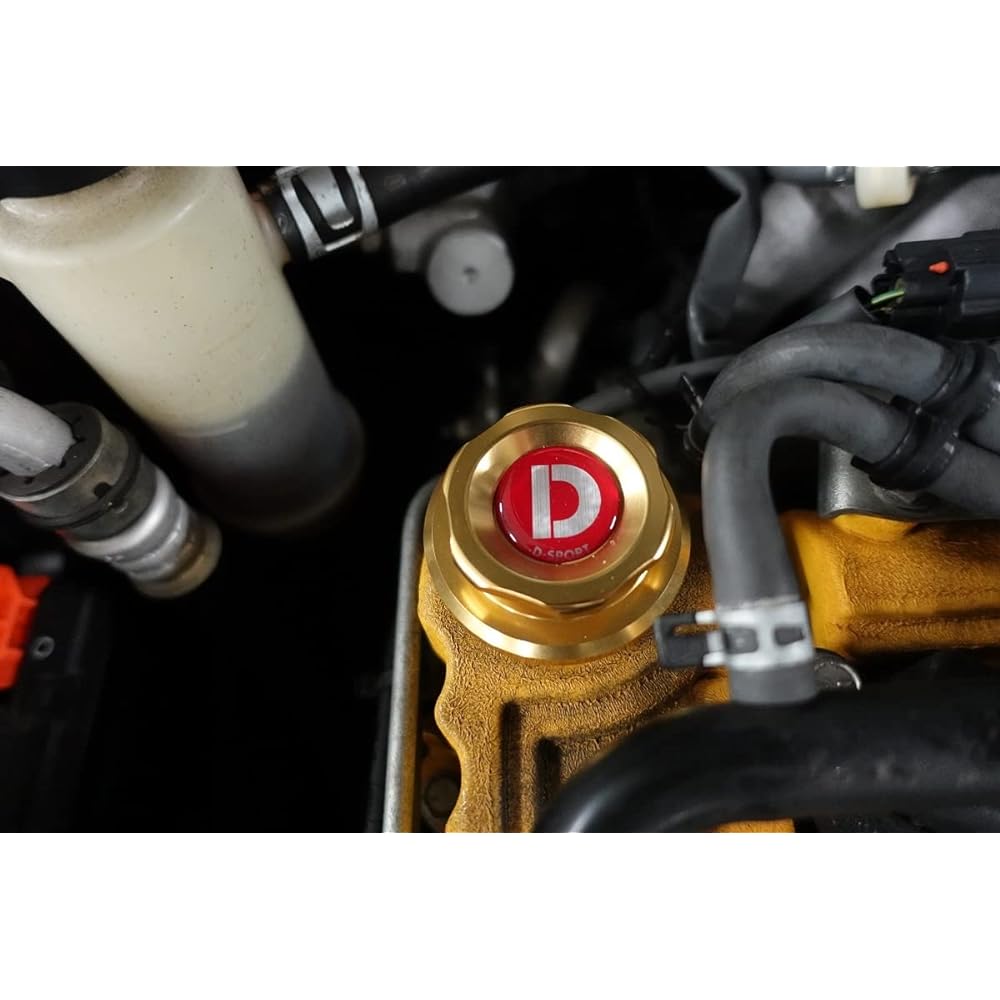 D-SPORT Oil Filler Cap TYPE3 L880K Copen Daihatsu Vehicle Universal 12180-C082 Champagne Gold