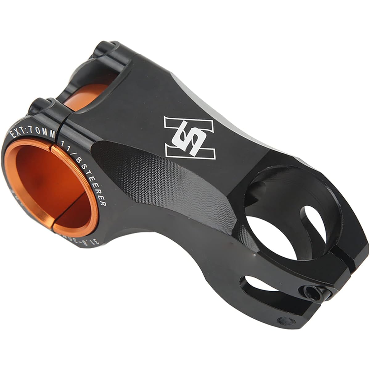 Bicycle stem Clamp diameter 35mm / 31.8mm Total length 70mm -17° Lightweight Aluminum