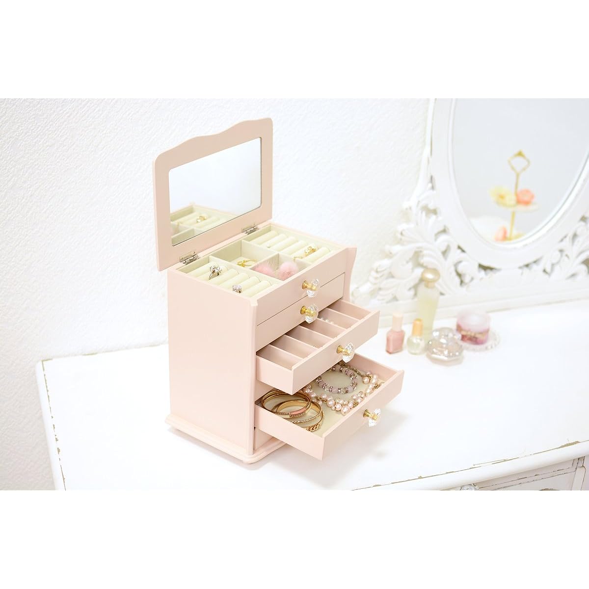 Jewelry box MUD-6889PI (pink) MUD-6889PI