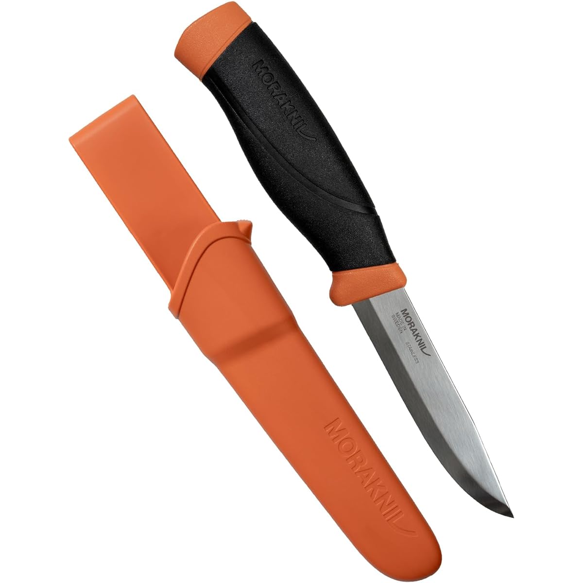 Morakniv Companion Heavy Duty Stainless Steel Blade Thickness 3.2mm Outdoor Knife Camping Knife (Burnt Orange)