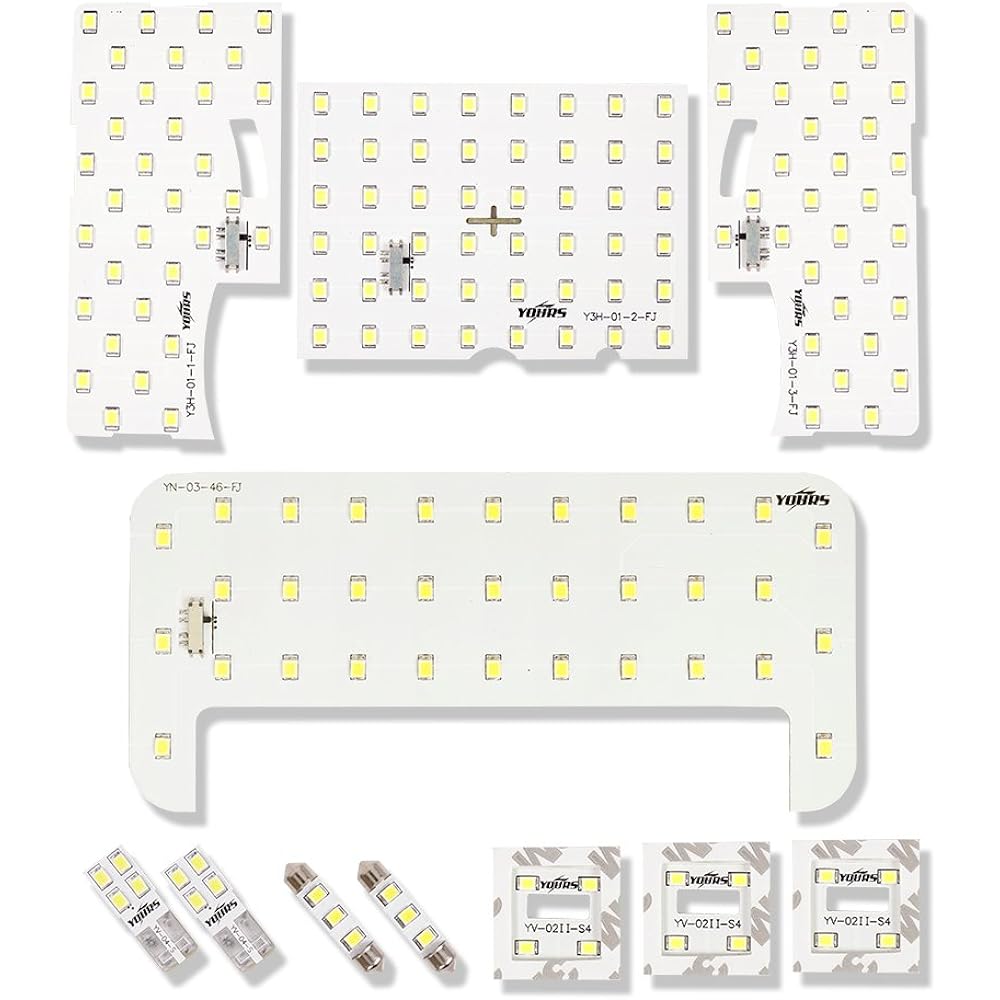 YOURS Toyota Harrier 30 Series [Car without sunroof] (With dimming adjustment) Specially designed LED room lamp set (Special tools included) HARRIER Custom Parts Accessories Dress Up TOYOTA Toyota new-30harrier-room-led-n [2]
