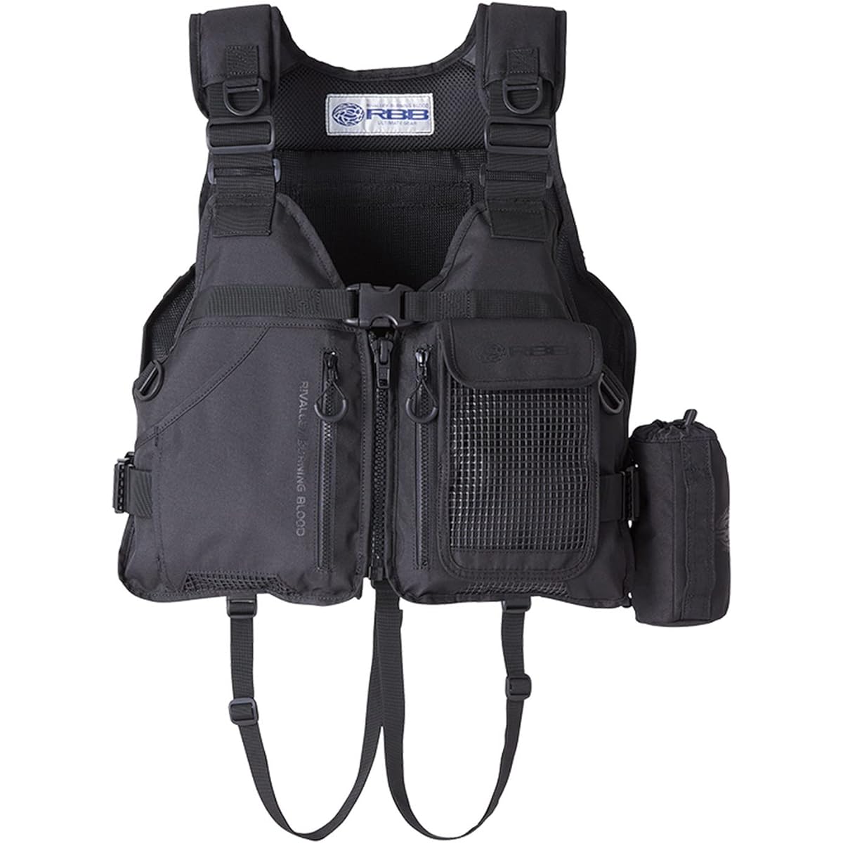SOSHIN 7661 RBB Rock Shore Short Vest Black/Black Free