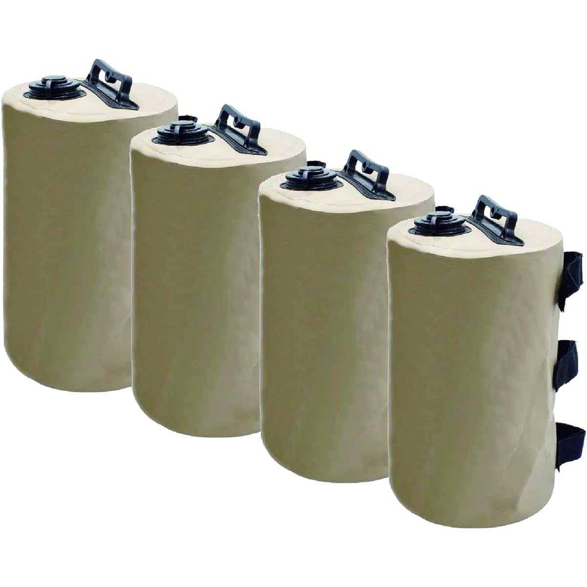 ZERONOWA Multi-Weight Foldable Water Injection Weight for Tent Tarp Outdoor Camping (Beige/4 Pieces)
