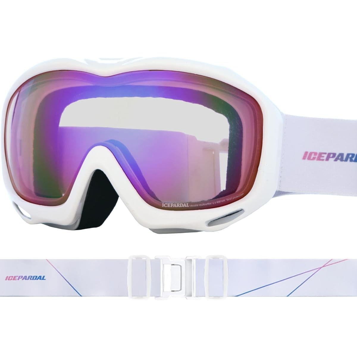 [Iceperdal] Women's Snowboarding Goggles, Japanese Product, Anti-Fog Treatment, Double Lens, 12 Colors, IBP-784