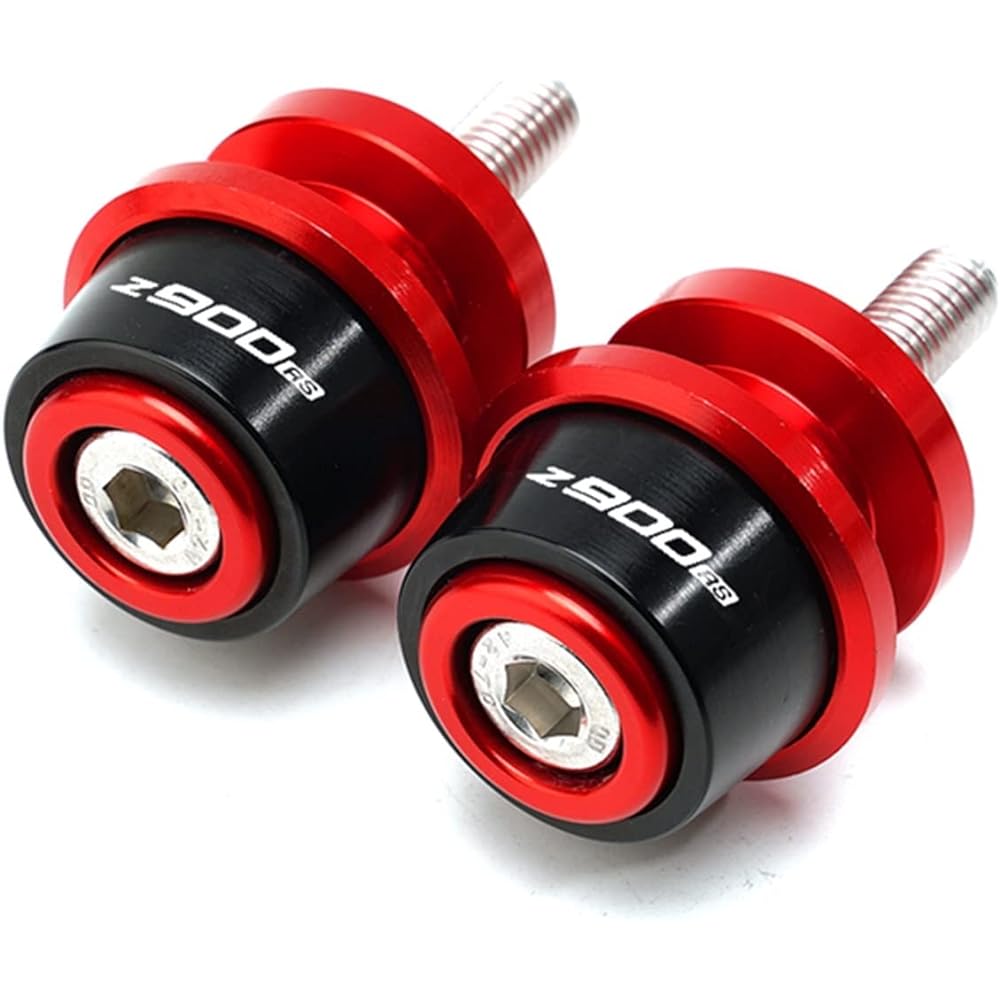 Uminino Motorcycle Accessories CNC M8 Swing Arm Spool 8mm Slider Stand Screw Fits for Kawasaki Z900 Z900RS Z900 2017-2020 2021 2021 Swing Arm Slider Spool (Size : Red)