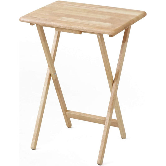 YAMAZEN Folding Side Table Natural STR-50H(NA)