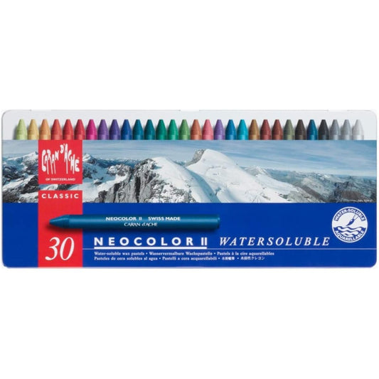 Neocolor I Caran d'Ache 7500-330 Neocolor II 30 color set 618214
