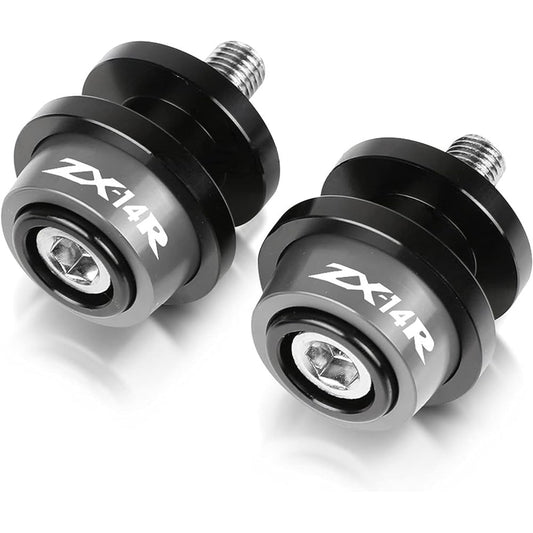 Motorcycle Swing Arm Spool Slider Motorcycle Swing Arm Slider Spool Stand Screw Kawasaki ZX-14R ZX14R 2006-2015 2016 2017 2018 2019 2020 2021 (Color: Gray, Size: 8MM)