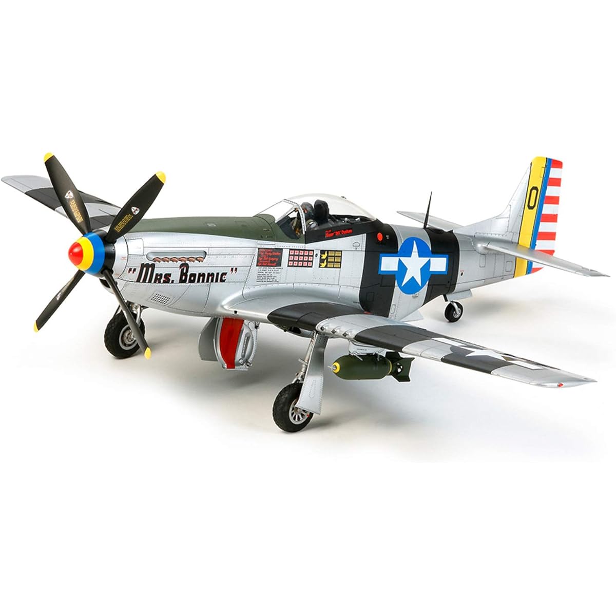 Tamiya 1/32 Aircraft Series No.23 US Army North American P-51D/K Mustang Pacific Front Plastic Model 60323 Multicolor