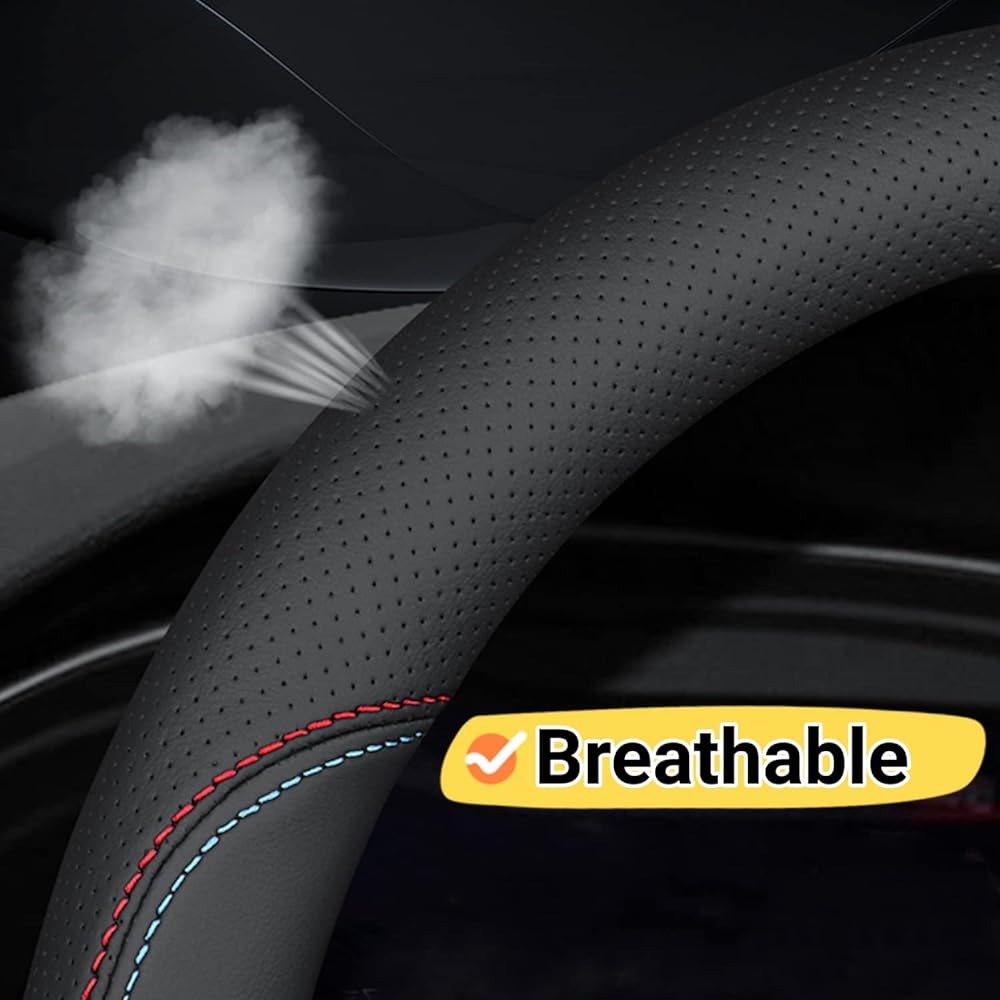 BLLXESD Handle Cover Subaru Forester 2000-2023 Compatible Breathable Premium Leather Handle Cover Slipping Design A Style