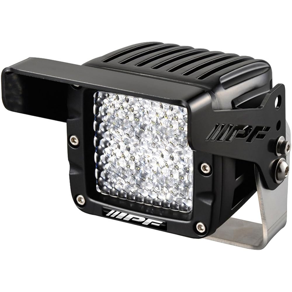 IPF fog lamp work light LED 2 inch square 2200lm (1,600cd) 6000K white light for 12V diffused light distribution 642WL-1