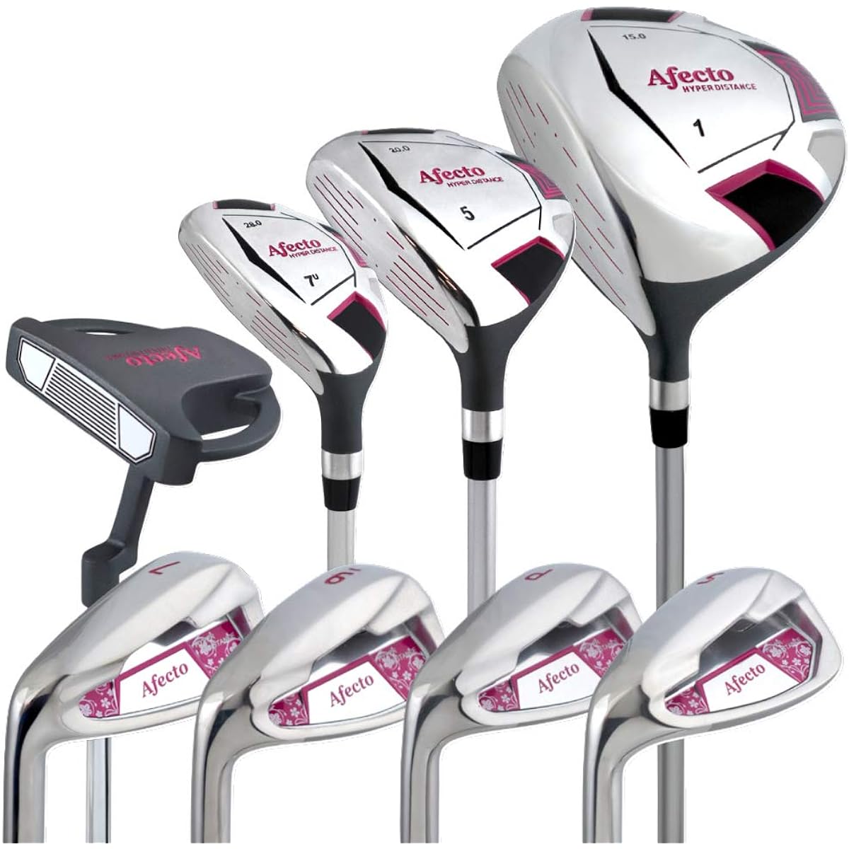 Afecto Women's (Afect) Lefty Golf Set Club Only 8 Piece Set (1W/5W/7U/7I/9I/PW/SW/Putter) L Shaft Manufacturer Direct Sales Golf Shop