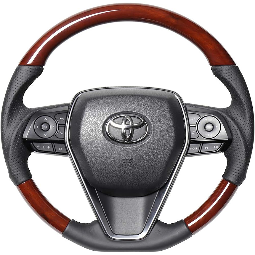 REAL Steering [Harrier (80 series)] Brown Wood