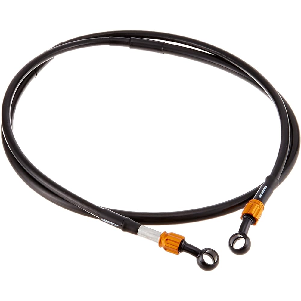 AC Performance Line (AC-PERFORMANCELINE) Brake Hose (Motard) [Socket Black/Gold] [DR-Z400SM('05-'09)] For Front