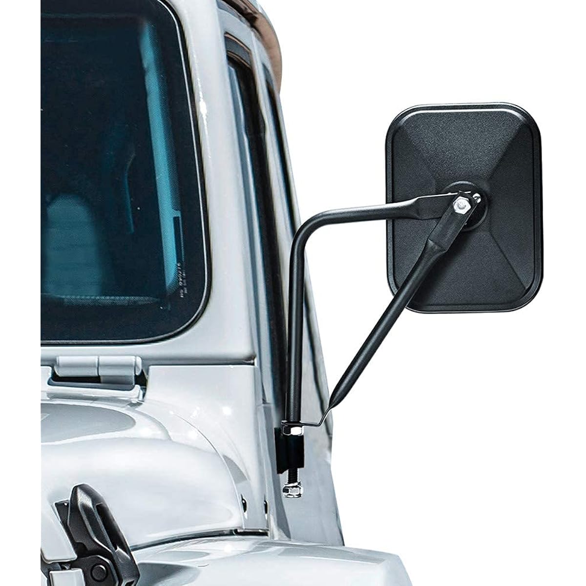Calbeau Jeep Mirror 2 Packs Square Adventure Side View Mirror Jeep Langler CJ YJ TJ JL JL & Unlimited Accessories 2022 Upgraded Edition Door Hondor Miller Safe Door Off Drive for Safe Door Off Drive