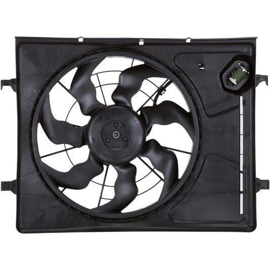 TYC 621710 HYUNDAI ELANTRA replacement radiator/condenser cooling fan assembly