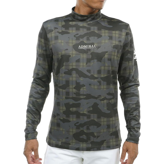 [Admiral Golf] Classic Heating Stretch Camouflage High Neck Shirt ADMA383 Men's