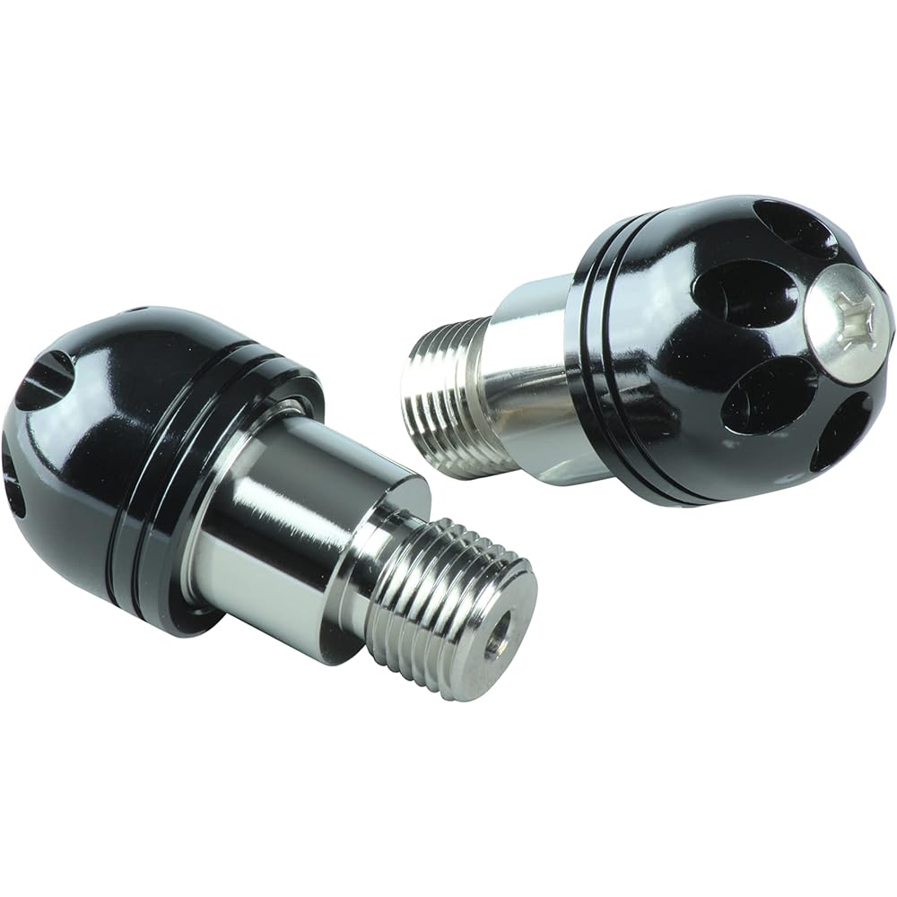POSH Motorcycle Supplies Handlebar End Big Bar End M16 for Yamaha Vehicles (Weight Type) Yamaha M16 Type MT-09 | MT-07 etc. Black 031079-06-10 Bar End Cap