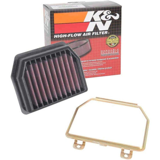 K & N engine air filter: High performance, premium, power sports air filter: 2018-2019 HONDA (CB125R, CB250R, CB300R, CB300R ABS, CBF250).