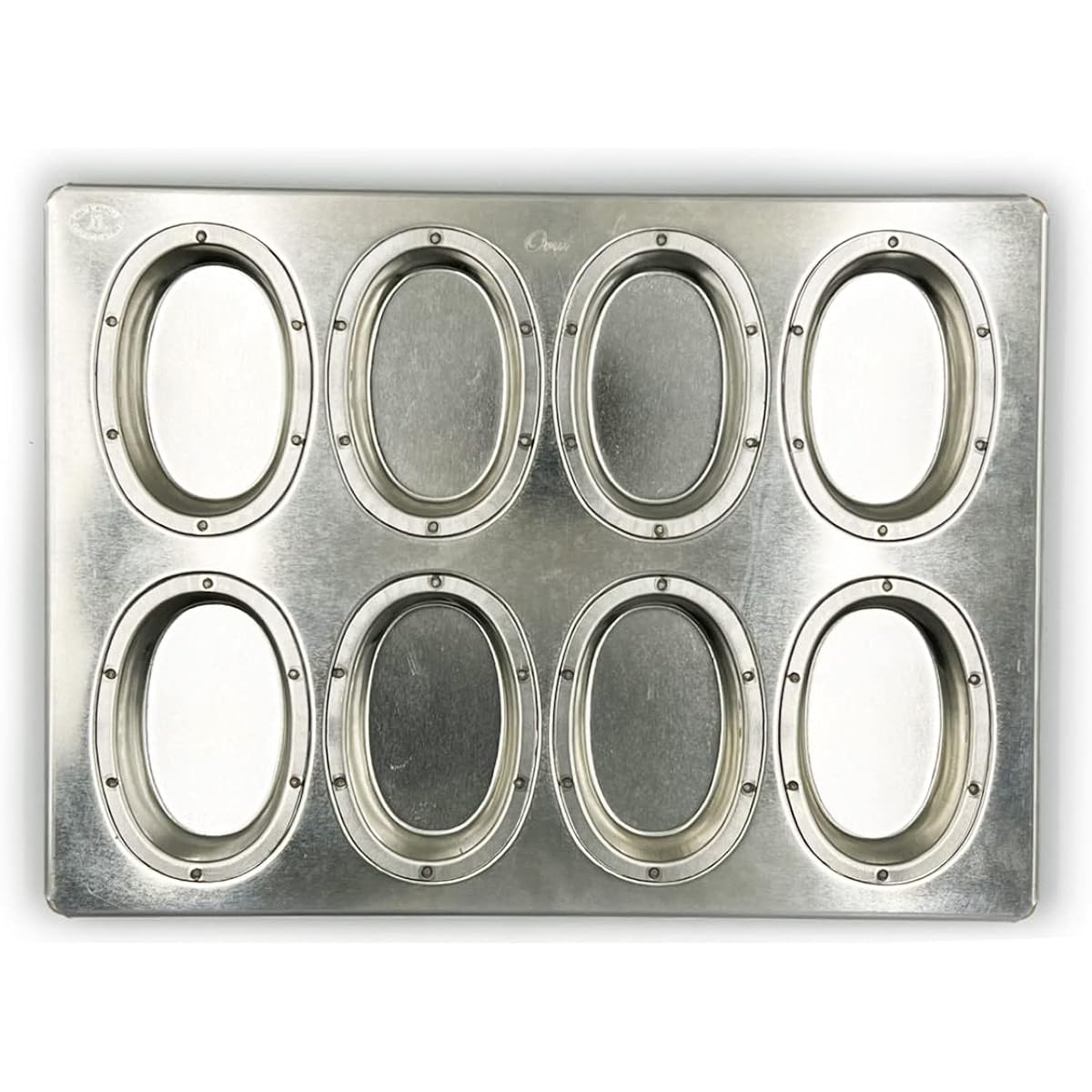 Matsunaga Seisakusho Silicone Processed Silver Oval Top Plate 8P