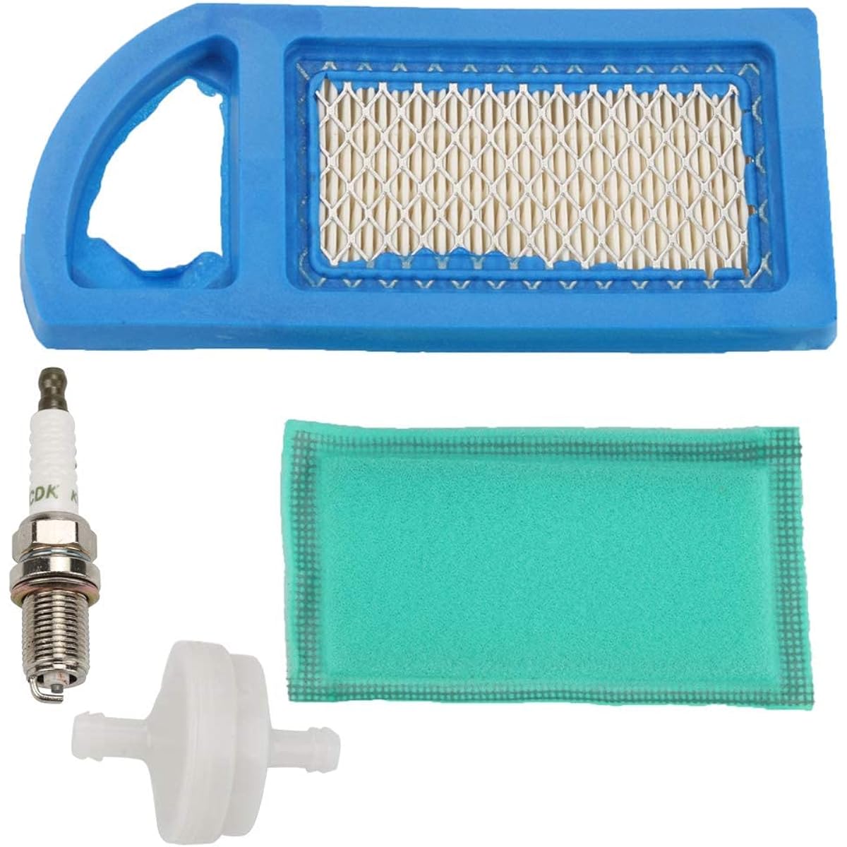 Harbot 5079K 794421 797007 698413 Air filter + 697292 Prefirter Brigs Stratton 334376 697152 21A907 21A707 21A707 21A707 21A707 21A907 21A907 21A907 21A907 21A907 3.5 HP AVS with engine fuel filter spark plug