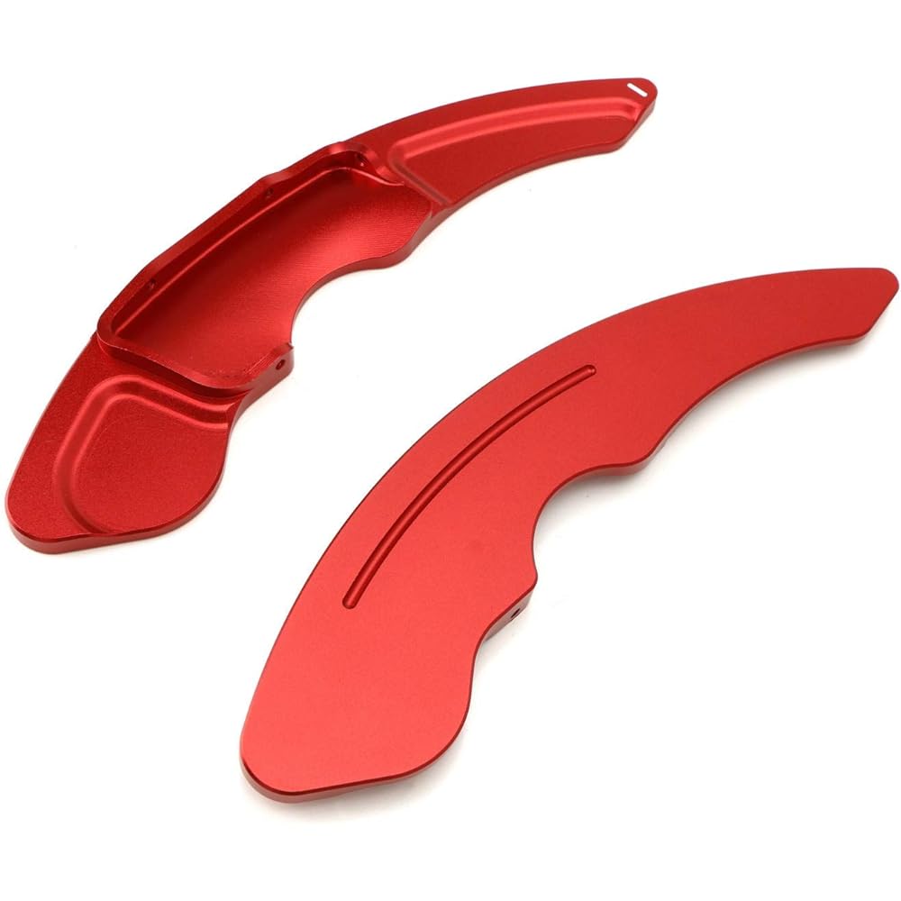 IJDMTOY Red CNC Billet Aluminum Steering Wheel Large Paddle Cifter Extension Cover Lexus IS RC NX