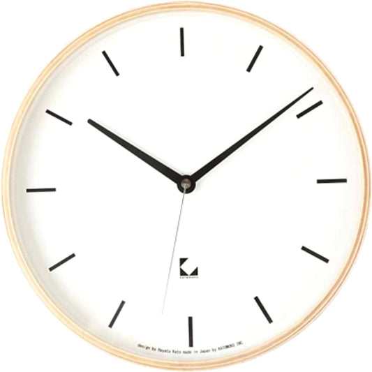 KATOMOKU radio clock km-15 series natural 304×304×50mm km-15N