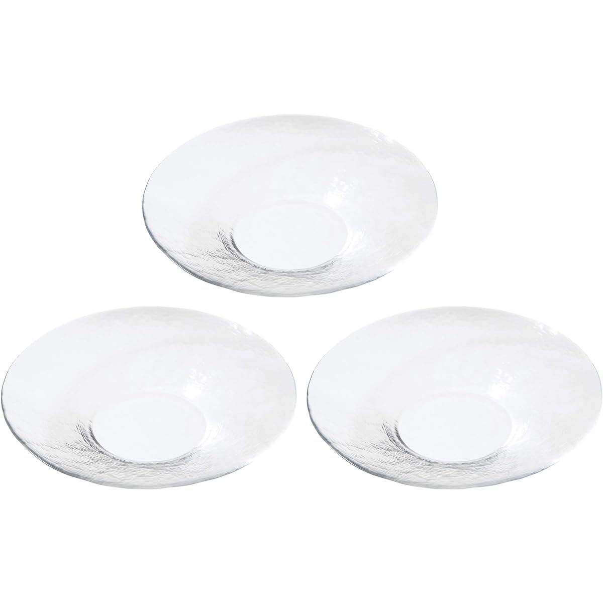 Toyo Sasaki Glass Bowl Orbit Ball Made in Japan Approx. φ22.5 x 4.2cm 46057 3 pieces