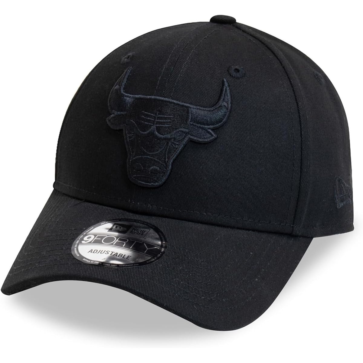 [New Era] Cap 940 9FORTY Adjuster Free Size NBA Chicago Bulls Cotton Baseball Cap Hat Men's Women's Gender Free (Free, Black)