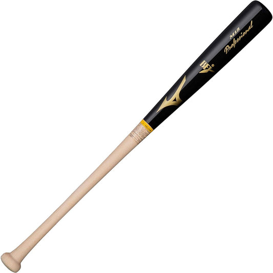 MIZUNO Hardball Wooden Bat Hardwood Professional 1CJWH17515 09 Black x Exposed Fabric M15 84cm
