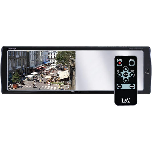 L&V 6-inch LCD monitor built-in mirror (mirror monitor) LV-609MM
