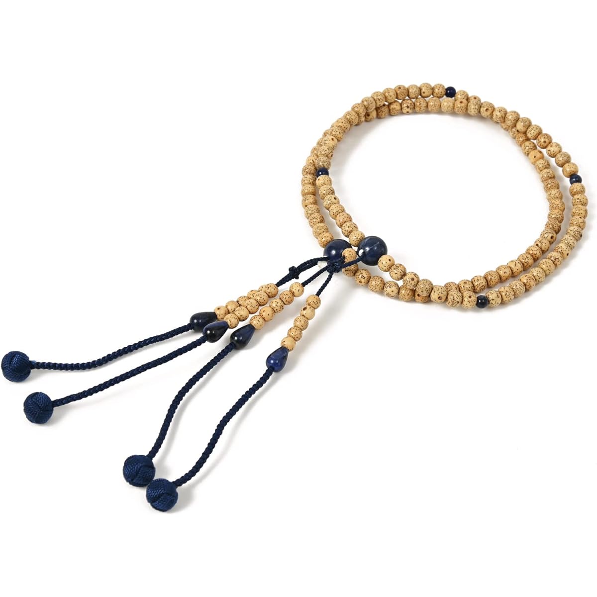 shingon.shop Prayer beads Shingon sect ≪Star Moon Bodhi Tree≫ Shakuni Riku Brahma in paulownia box (sodalite + dark blue Brahma)