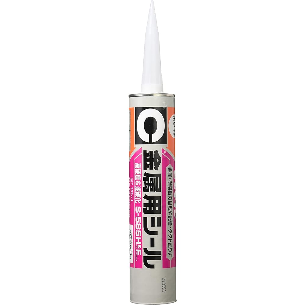 Cemedine High Hardness Type Sealing Material for Metal S585HF 333ml Cartridge White SE-114 Set of 10