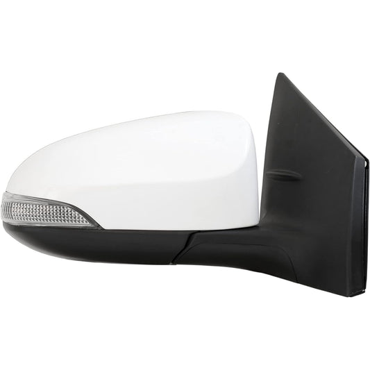 Spieg TO1321295 The passenger seat side mirror replacement Toyota Corolla 2014-2019 Power heating type Manual folding type blinker light PTM White 7 Pin Right (RH)