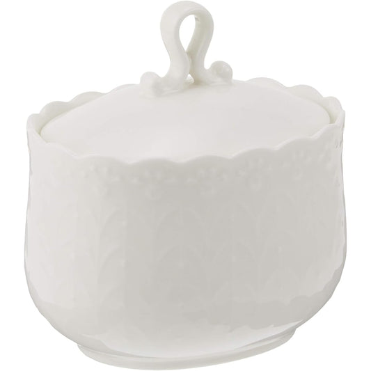 NARUMI Sugar Pot Silky White 10cm Microwave Warm Dishwasher Safe 9968-4264P