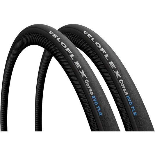 Veloflex Corsa Evo 700×25C Corsa Evo TLR Tubeless Ready Set of 2