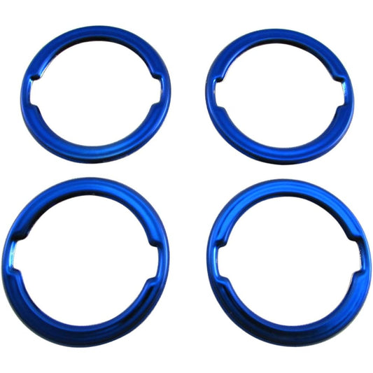 BRIGHTZ Rooks 44 45 47 48 Aluminum Wheel Center Cap Ring 4PC Blue [SID-ETC-SMA-005-4PC] B44A B45A B47A B48A 44920