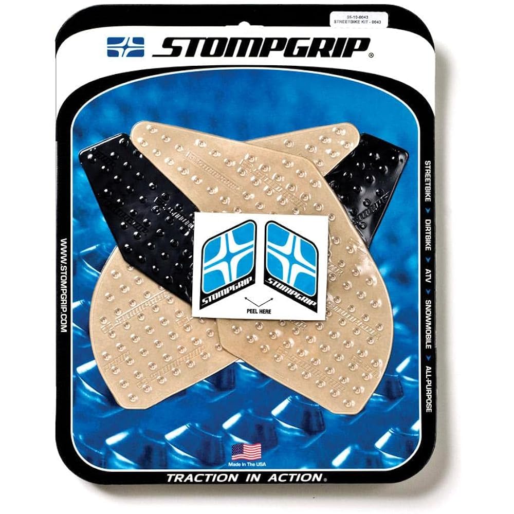 Stomp Grip Traction Pad Tank Kit Clear VOLCANO Ninja250/300 13-17 55-10-0043C