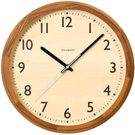 Interzero CHAMBRE DROP CLOCK Radio Clock Walnut CH-039WN w306×h306×d50mm