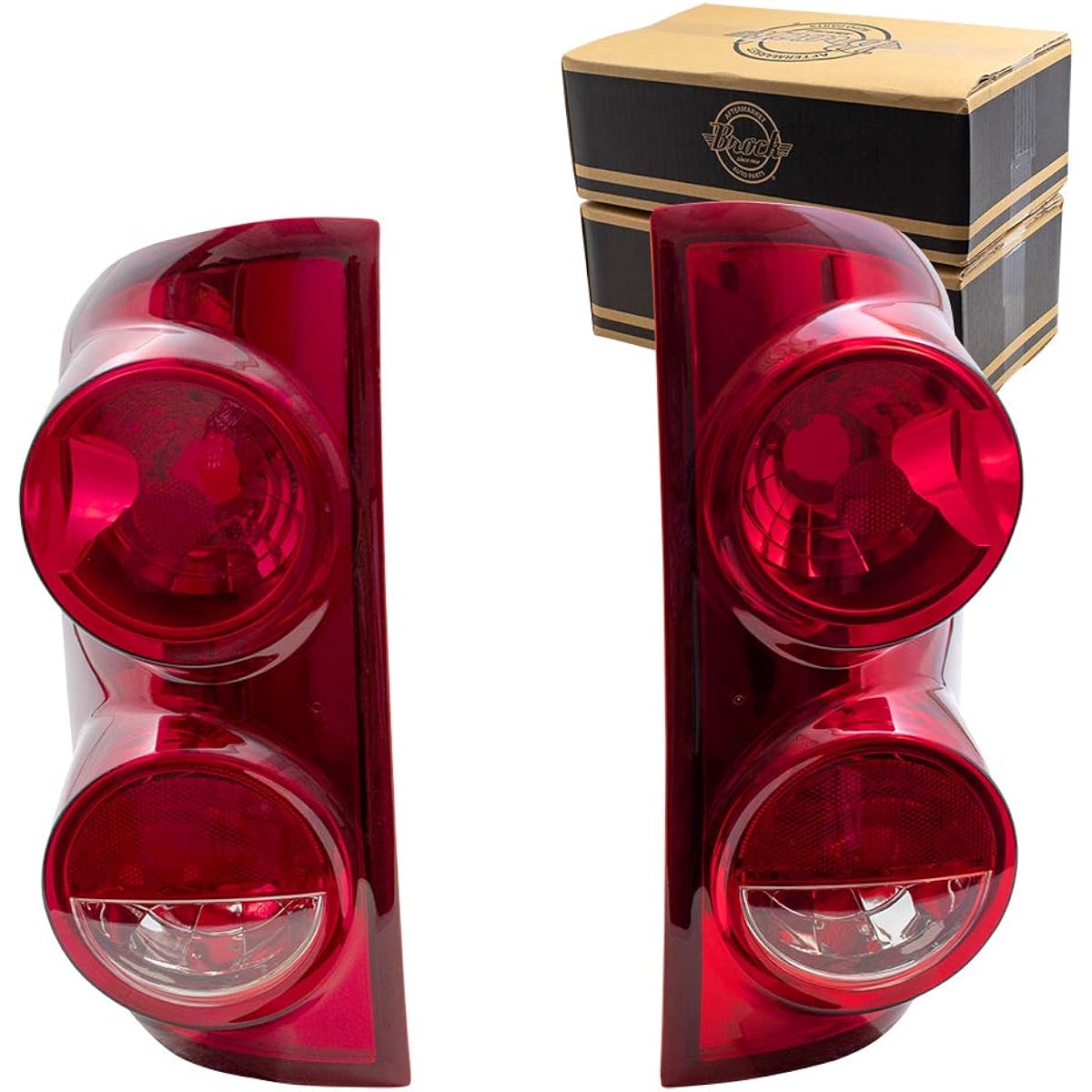 Autoandart After Market replacement driver left passenger seat right tail light unit set 2007-2009 DODGE RAM compatible