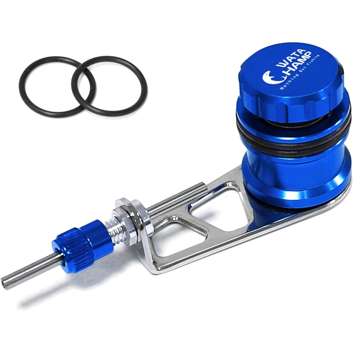 WATACHAMP Bobbin Winder Knot Assist for Fishing Line Shock Leader/PE Line Tie with 2 Carbon Washers (New Edition) Fishing Lightweight PR Knot