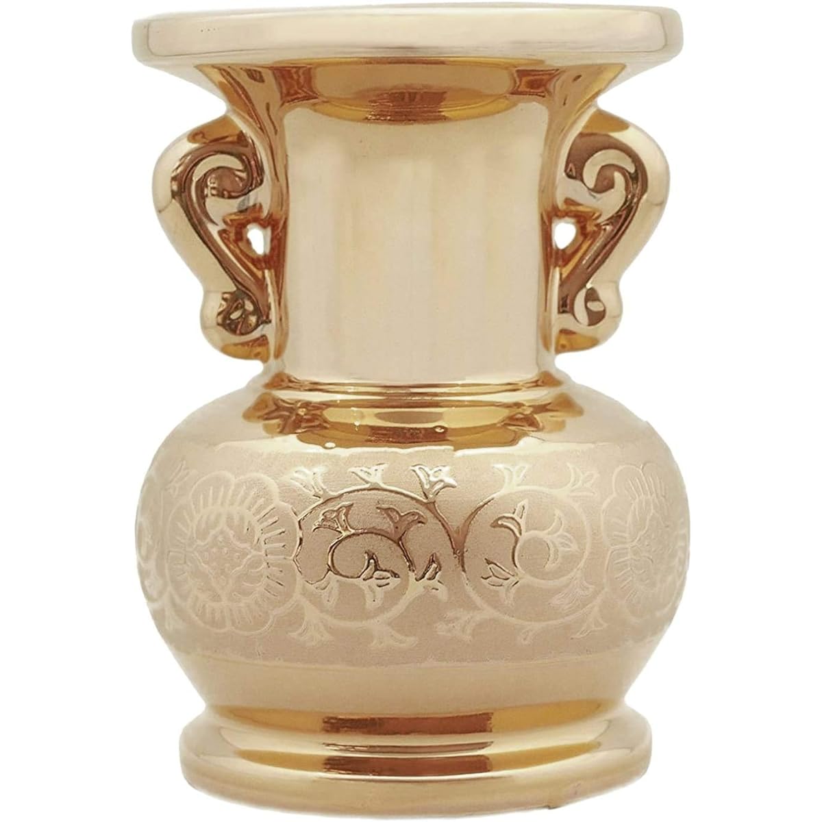 Buddhist utensils Ceramic Arte Gold Arabesque Jade Buddha Flower 4.5