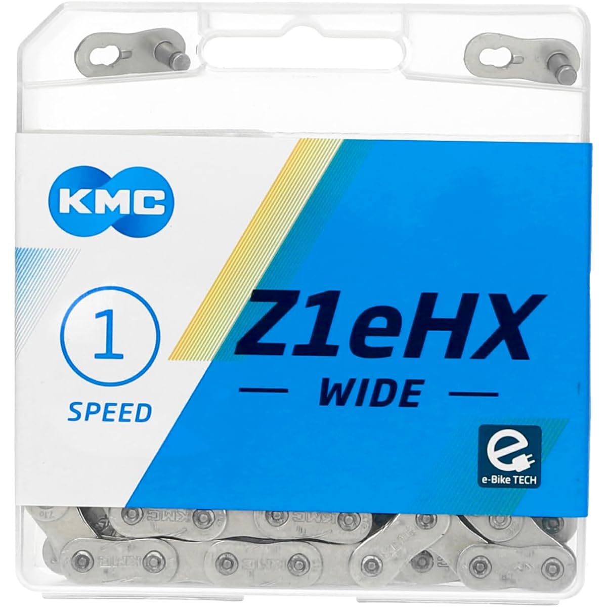KMC Bicycle Chain Z1eHX WIDE Chain [1 SPEED] Silver Medium
