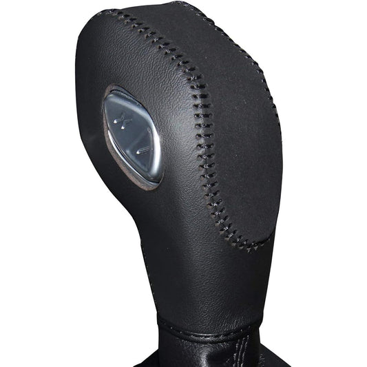 LONCKY Blacks Leather Gear Shift Knob Cover Focus 2012-2018/Ford Fiesta 2014-2019/Fusion S Ford Fusion SE 2013-2016/Ford Escape 2013-2017/For Transit 2013-2020