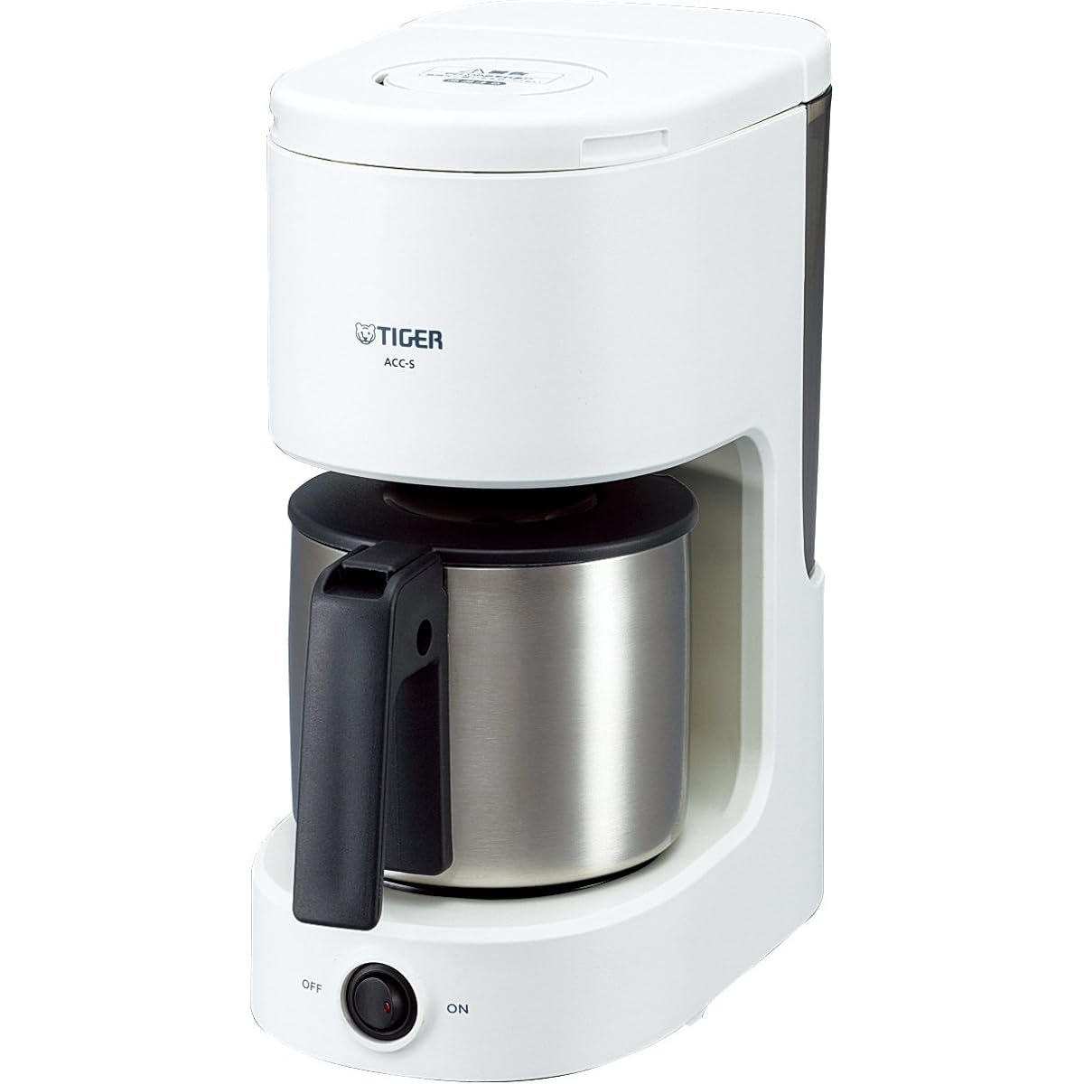 Tiger Coffee Maker 6 Cup Stainless Steel Server White ACC-S060-W Tiger
