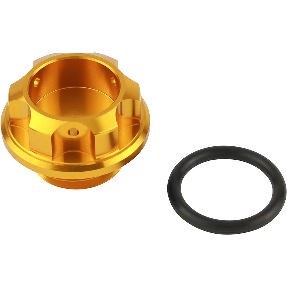 POSH Motorcycle Supplies Machined Oil Filler Cap M24 x P3.0 Gold 500005-04