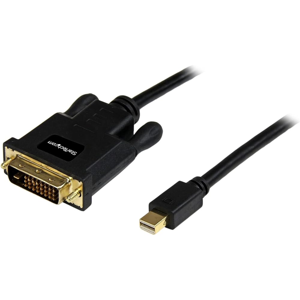 StarTech.com Mini DisplayPort to DVI Converter Cable/3m/mDP 1.2 - DVI-D Video Converter/1080p/Mini DisplayPort - DVI Single Link Video Converter/Passive Adapter Cable/Mini DP or Thunderbolt 1-2 Equipped Mac & PC to DVI Connect to display MDP2DVIMM10B